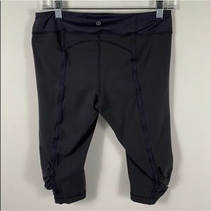 Lululemon 7/8 Dark Gray Capri Shorts 30x15